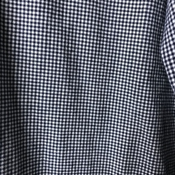 Solutions Casualwear Button Front Embroidered Shirt Size M‎ Black White Check - Picture 8 of 10